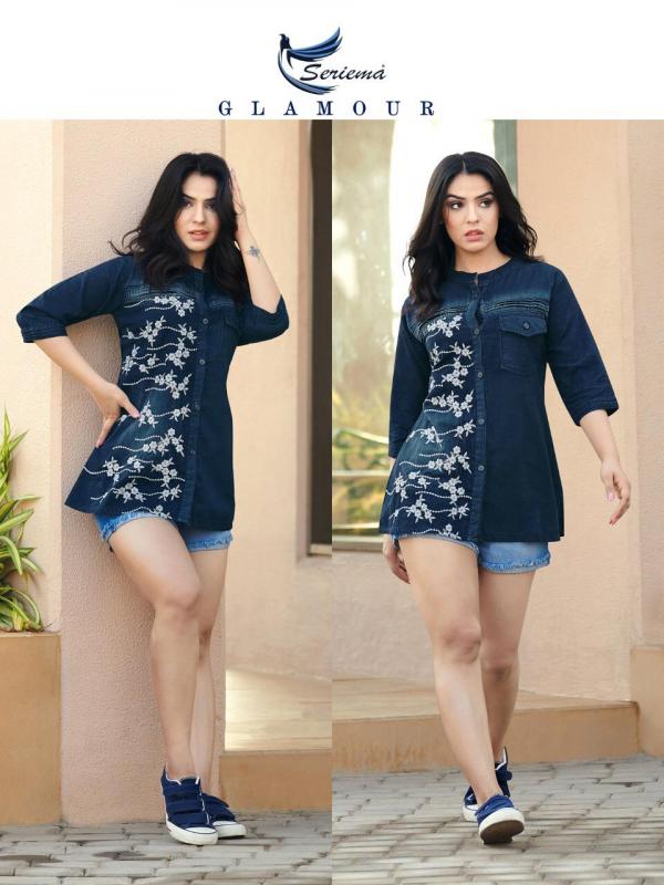 Seriema Kumb Wonder 2 Stylish Wear Denim Top Collection